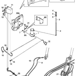 314812 Угловое соединение o 8 M10x1k Scania