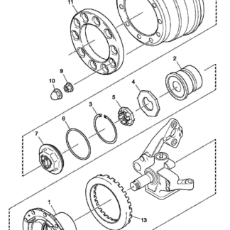 358246 Крышка гайки Scania