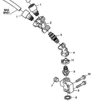 303467 Т-образный штуцер Scania