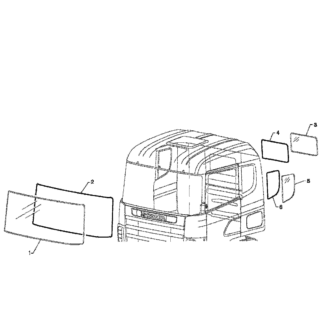 356496 Заднее окно Scania