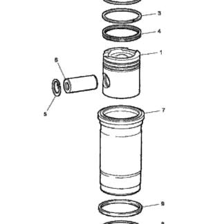 232129 Маслосъемное поршневое кольцо Scania