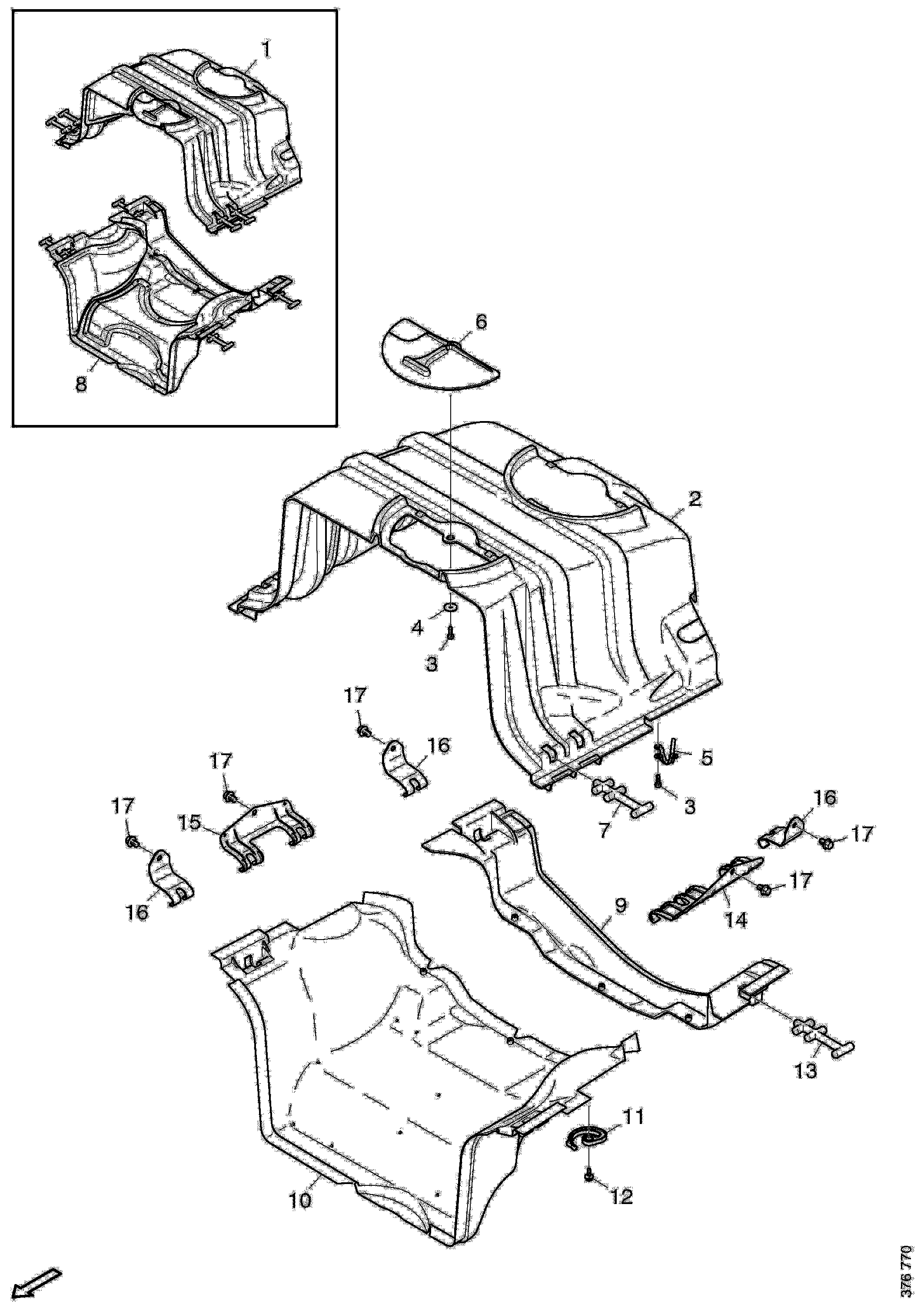 2236972 Противошумный экран Scania - O-catalog