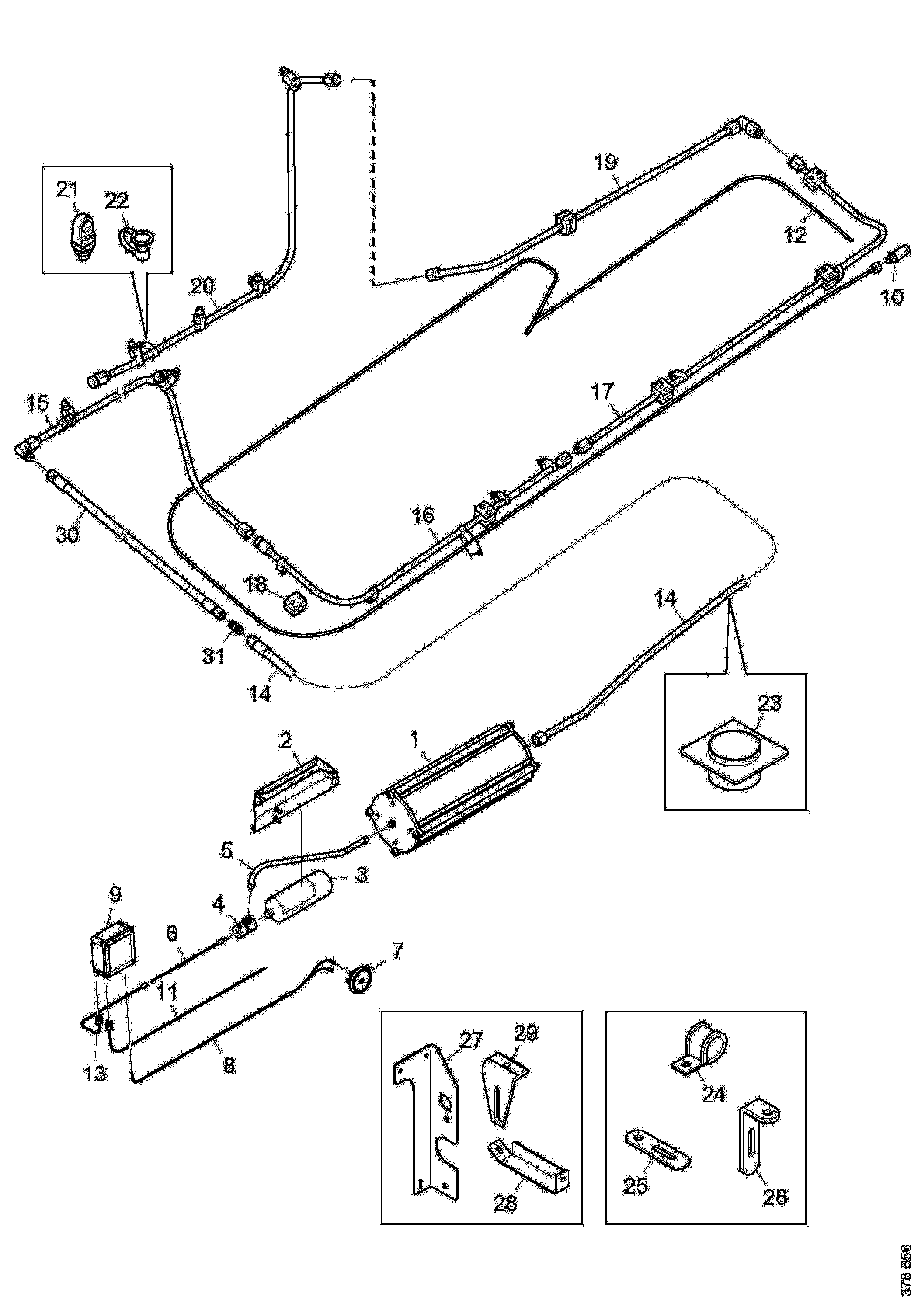 813938 Хомут o 20 mm Scania - O-CATALOG