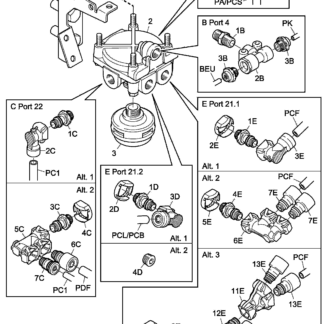 302612 Штуцер M16/M16x35