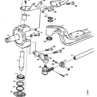 313730 Рычаг поворотного кулака Scania