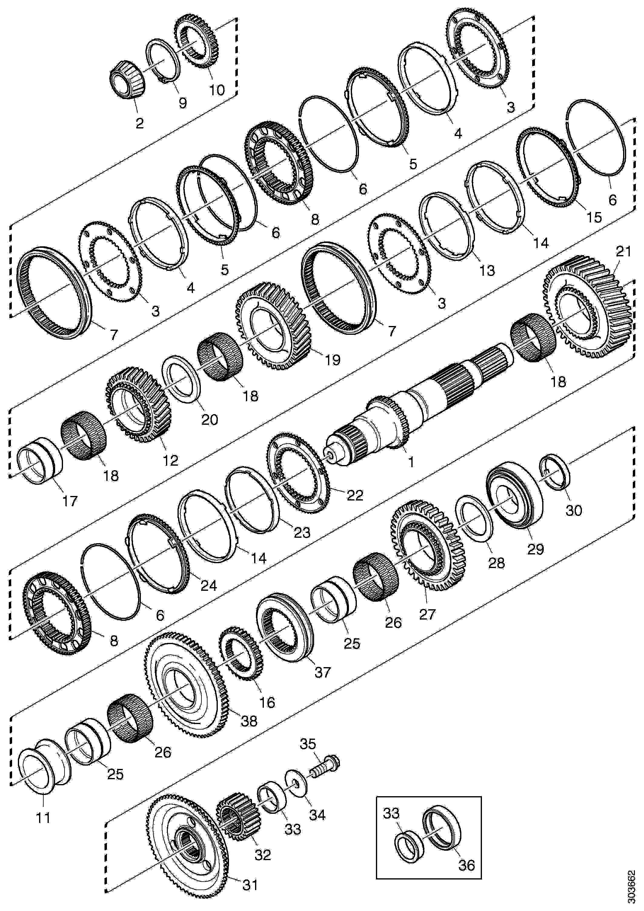 Коробка передач скания схема