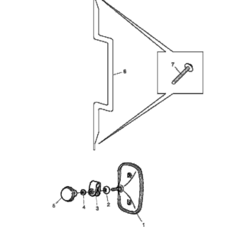 316920 Широкоугольное зеркало Scania